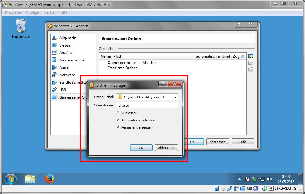 Virtualbox Gemeinsamer Ordner Wird Nicht Eingebunden Virtualbox : Gemeinsamer Ordner – So geht's