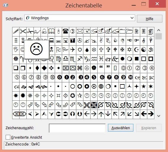 Trauriger Smiley