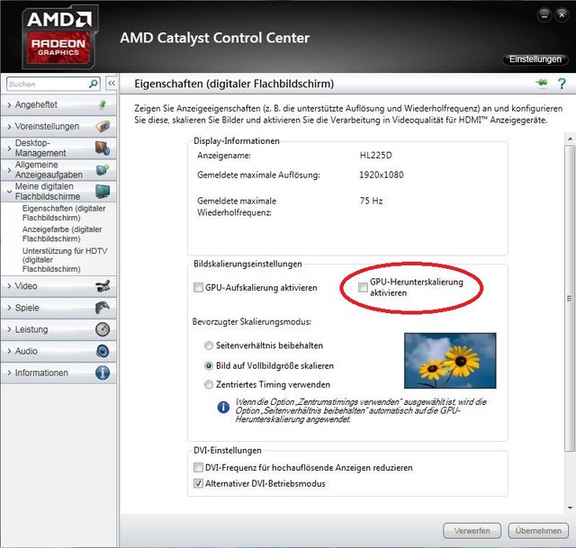 AMD Catalyst Control Center
