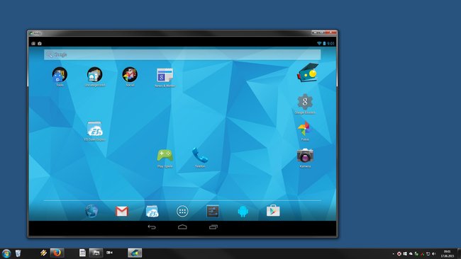 Emulator Andy: Android läuft unter Windows.