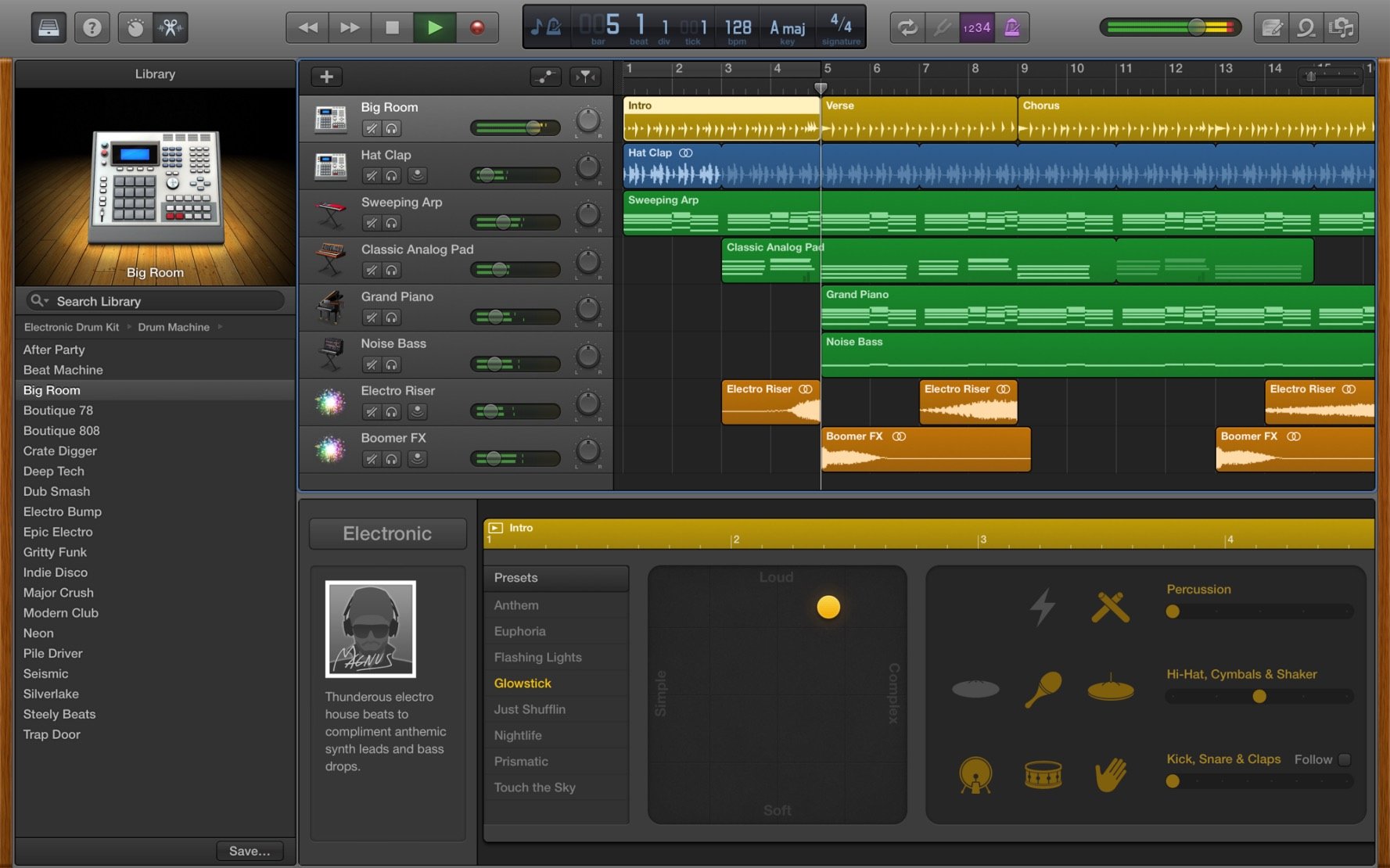 garageband audio overload