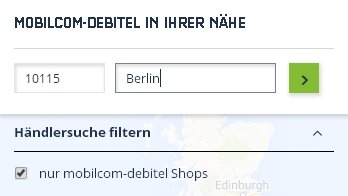 Mobilcom-Debitel-Rechnung - Händlersuche
