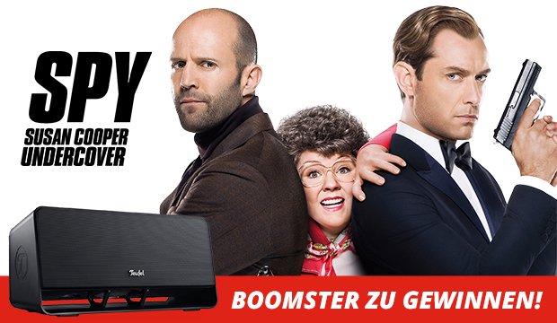 Spy - Susan Cooper Undercover: Gewinnt eine mobile Soundanlage BOOMSTER von Teufel (Gewinner steht fest!)