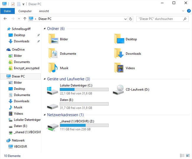 Die Icons wie sie im Windows-10-Build 10130 aussehen.