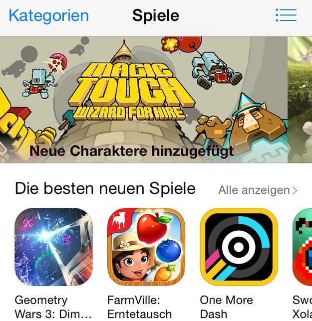App Store: Apple bewirbt Spiele jetzt selektiver