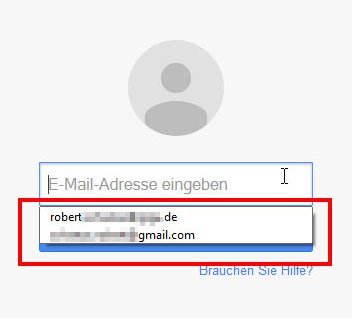 Browser zeigen bereits eingegebene E-Mail-Adressen in Formularfeldern an. (Bildquelle: GIGA)