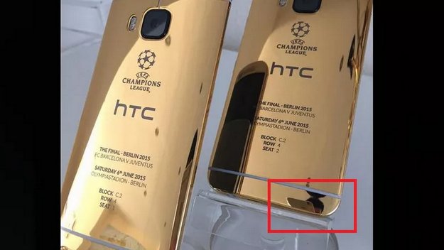 HTC One M9: iPhone 6 für Werbefotos der 24 Karat Gold-Version verwendet