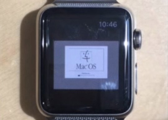 Bastler installiert System 7.5.5 auf der Apple Watch