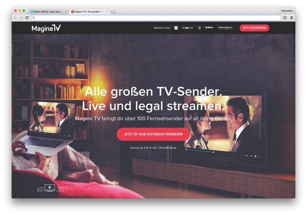 Bei Magine TV kostenlos anmelden, so geht’s