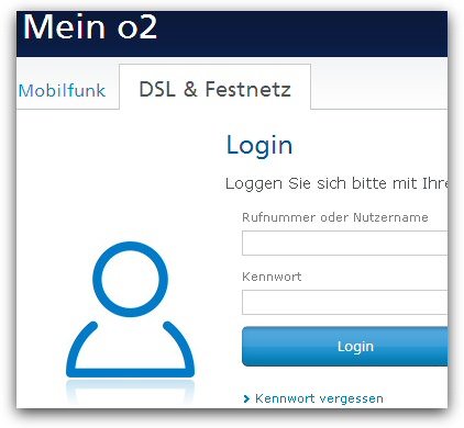 o2-Webmail-Login - Kundencenter