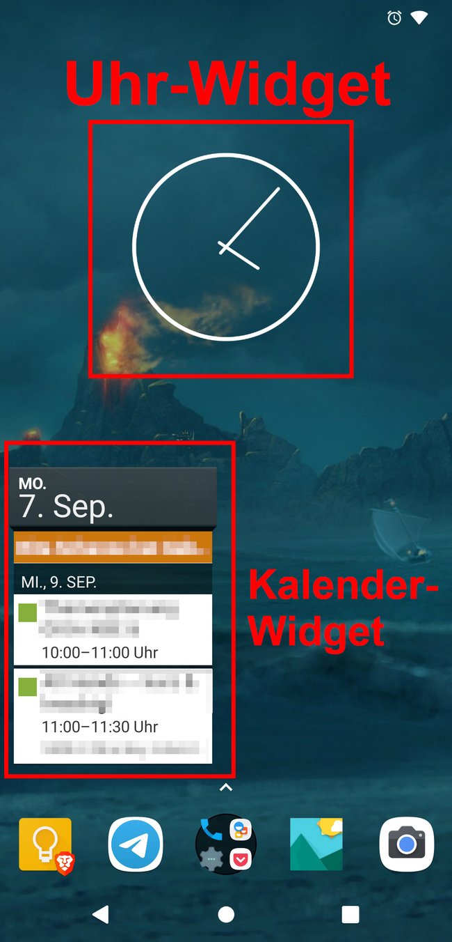 Das sind Widgets unter Android. Bild: GIGA