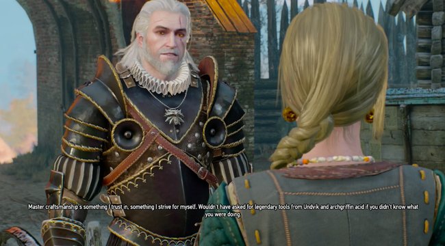 Hexer-Ritter Geralt von Riva in voller Pracht mit neuer Rüstung.