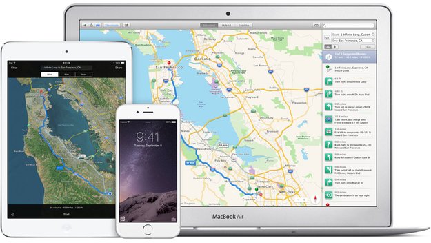Apple: iOS-Benutzer verwenden Apple-Karten dreimal so oft wie Google Maps