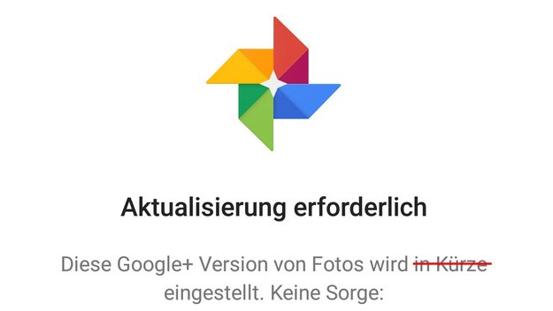 Google+ Fotos wird zum 1. August eingestellt