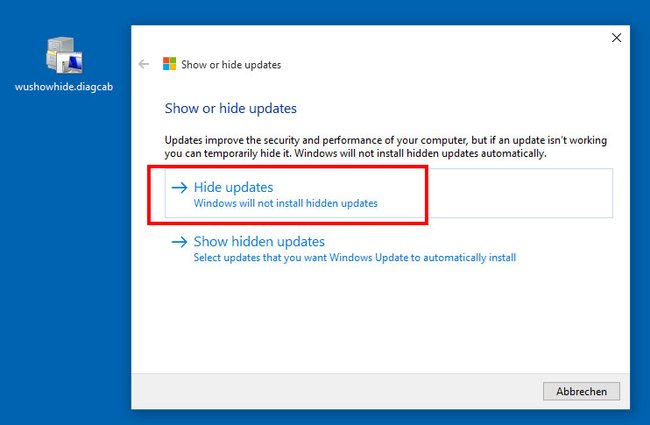 Show or Hide Updates: Mit dem Troubleshooter-Package versteckt und blockiert ihr in Windows 10 Updates.