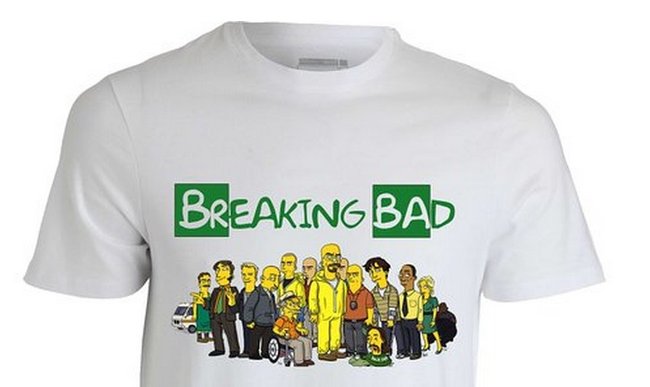 Breaking Bad simpsons t shirt
