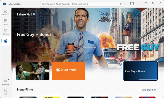 Das ist der „Microsoft Store“ in Windows 11. Bild: GIGA