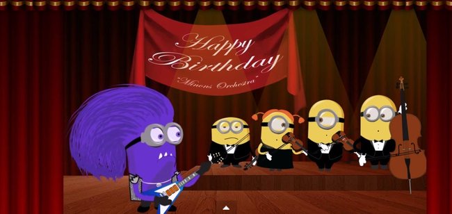 minions-happy-birthday - minions beim singen