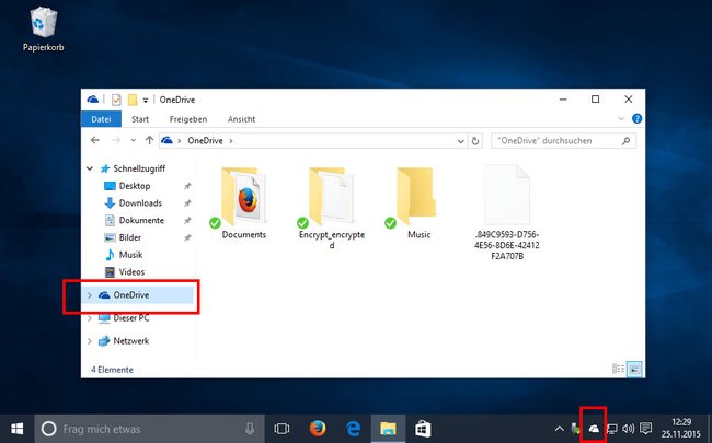 OneDrive ist in Windows 10 standardmäßig integriert.