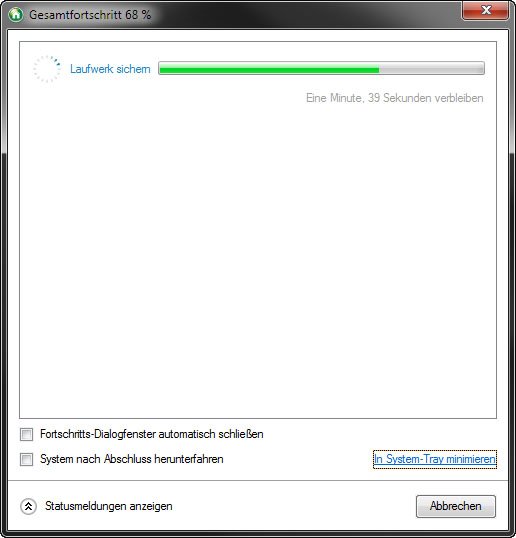 Paragon Backup & Recovery 2014 Free Edition sichert nun die ganze Festplatte inklusive Windows.