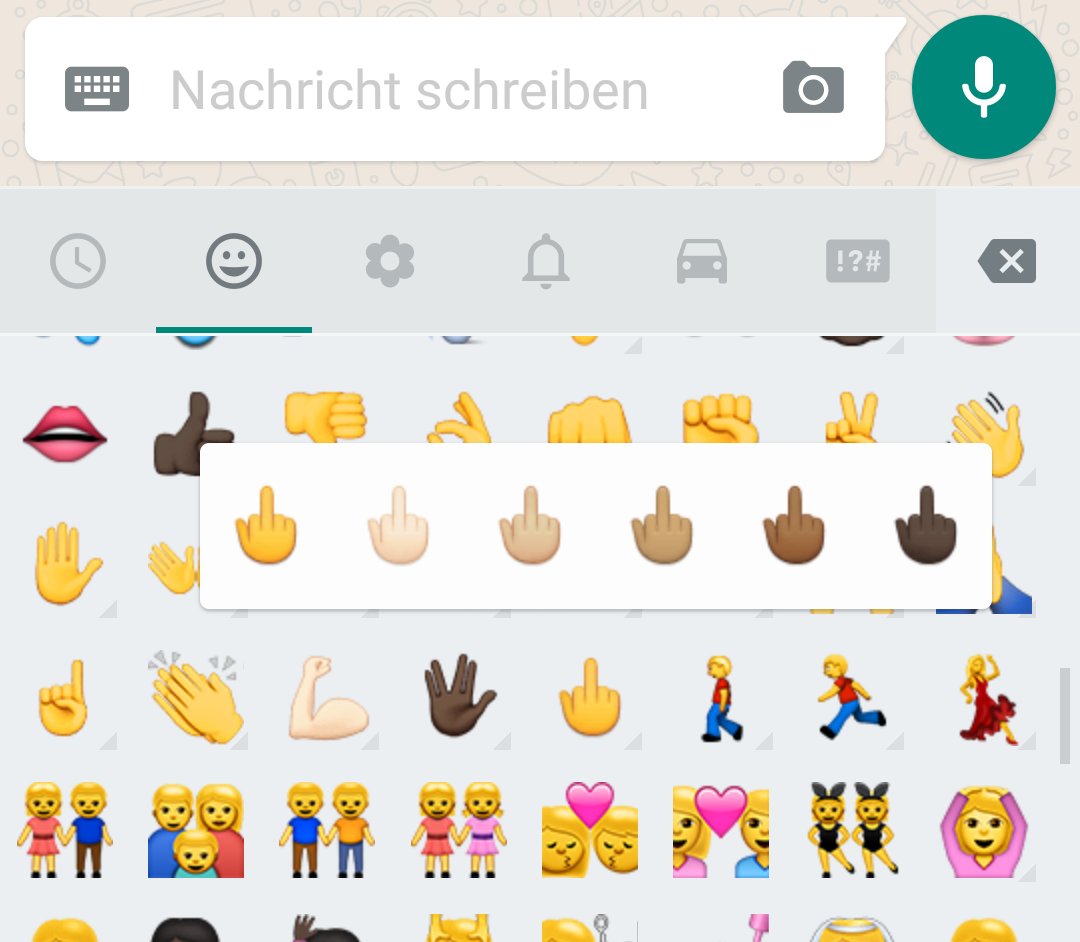 WhatsApp für Android: Update bringt Smileys mit verschiedenen Hauttönen &am...