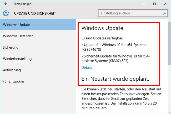 Zwangs-Updates: Windows 10 installiert Updates automatisch, ob ihr wollt oder nicht.