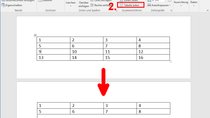 Word: Tabelle & Zellen teilen – so geht's