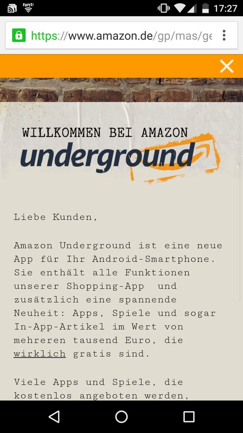 Amazon Underground Kostenlos Amazon Underground Kostenlos
