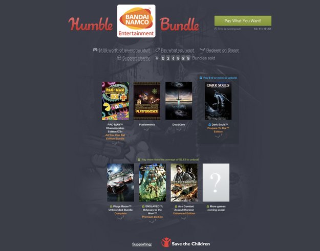 *Update* Humble Bandai Namco Bundle: Dark Souls, Enslaved & mehr im Angebot