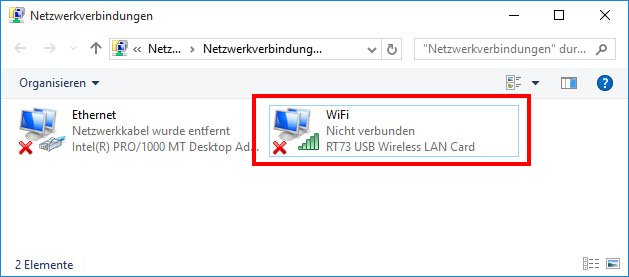 Windows 10: Der WLAN-Adapter hat noch keine Internet-Verbindung.