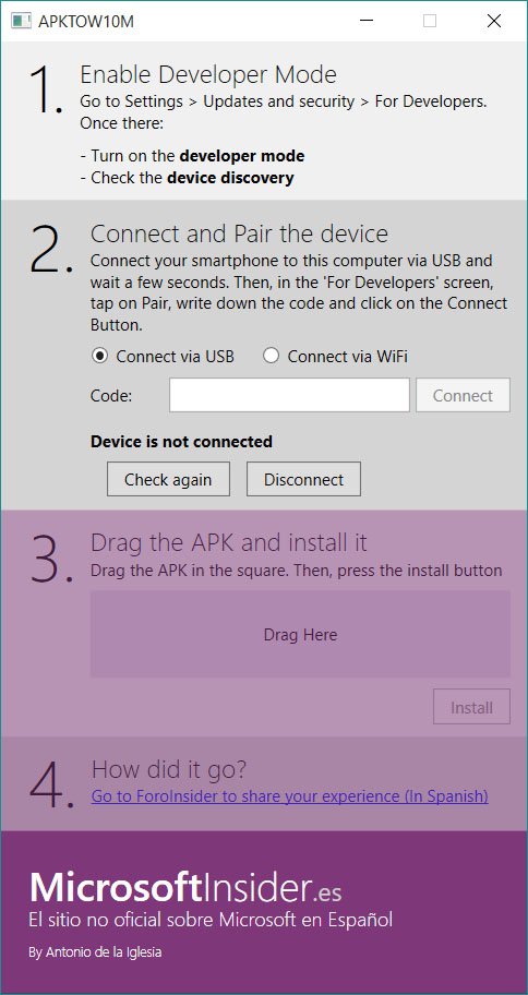 Das Tool APKTOW10M soll Android-Apps einfach auf Windows Phones installieren.