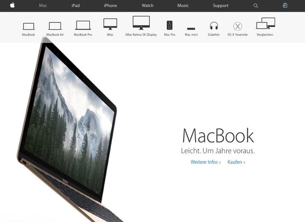 Apple integriert Online Store in Haupt-Website