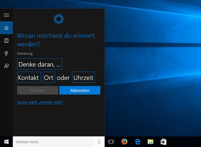 So erstellt ihr mit Cortana Erinnerungen.