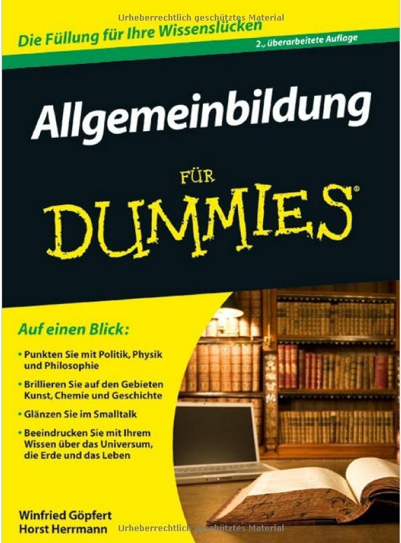 dumme menschen: bücher für dummies