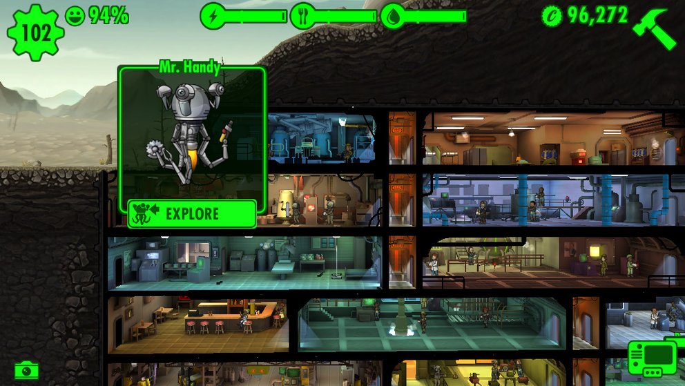 fallout shelter healing mr handy android