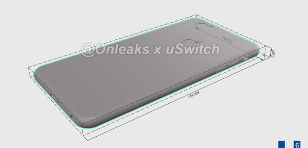 Renderings des iPhone 6s zeigen geringfügig dickere Gehäuse