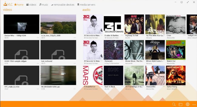 Den VLC Media Player gibt es unter Windows 10 auch als App, sie spielt aber keine DVDs ab. Bildquelle: Microsoft