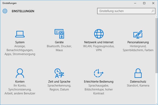 Bei manchen Nutzern öffnen sich die Einstellungen in Windows 10 nicht.