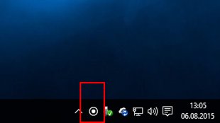 Windows 10: Was bedeutet das Kreis-Symbol in der Taskleiste? Wie ausblenden?