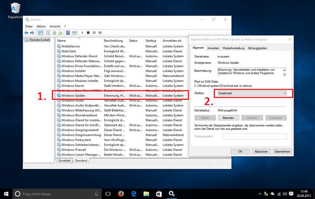 Windows 10: Hier deaktiviert ihr den Update-Dienst