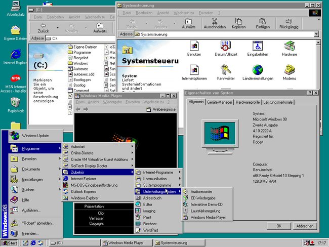 Windows 98 war ein verbessertes Windows 95. (Bild: GIGA)