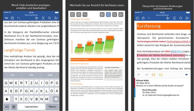 Microsoft Office-Apps für iOS: Updates erleichtern Datenaustausch via Outlook