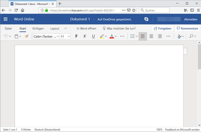 Das kostenlose Office Online hat alle Basis-Funktionen integriert.