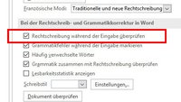 Word: Rechtschreibprüfung aktivieren – so geht's