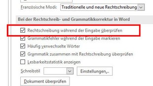 Word: Rechtschreibprüfung aktivieren – so geht's