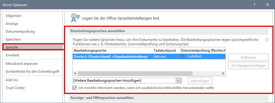 Word Rechtschreibprufung Aktivieren So Geht S