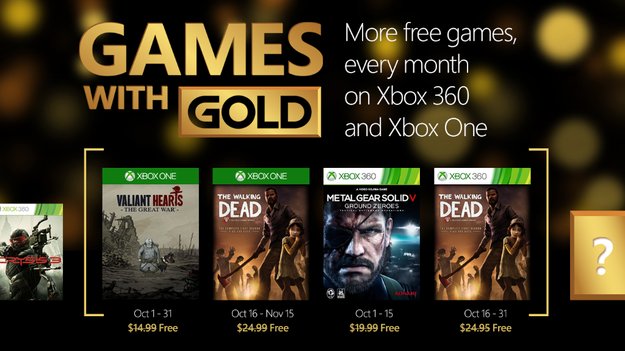 Games with Gold: Das gibt es im Oktober geschenkt