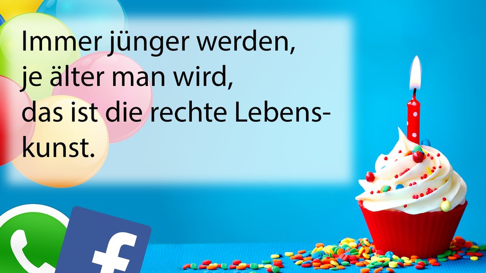 Geburtstagsgrüße und wünsche für WhatsApp, Facebook & Co.