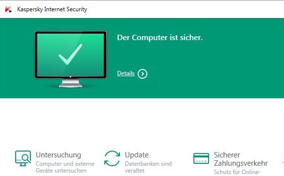 Kaspersky Lab Internet Security erwiets sich im Virenscanner Test als schnell und sicher