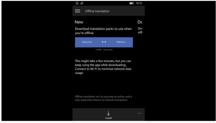 Microsoft Translator App Offline
